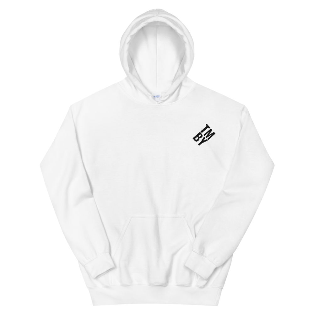 White/Black Embroidered Hoodie